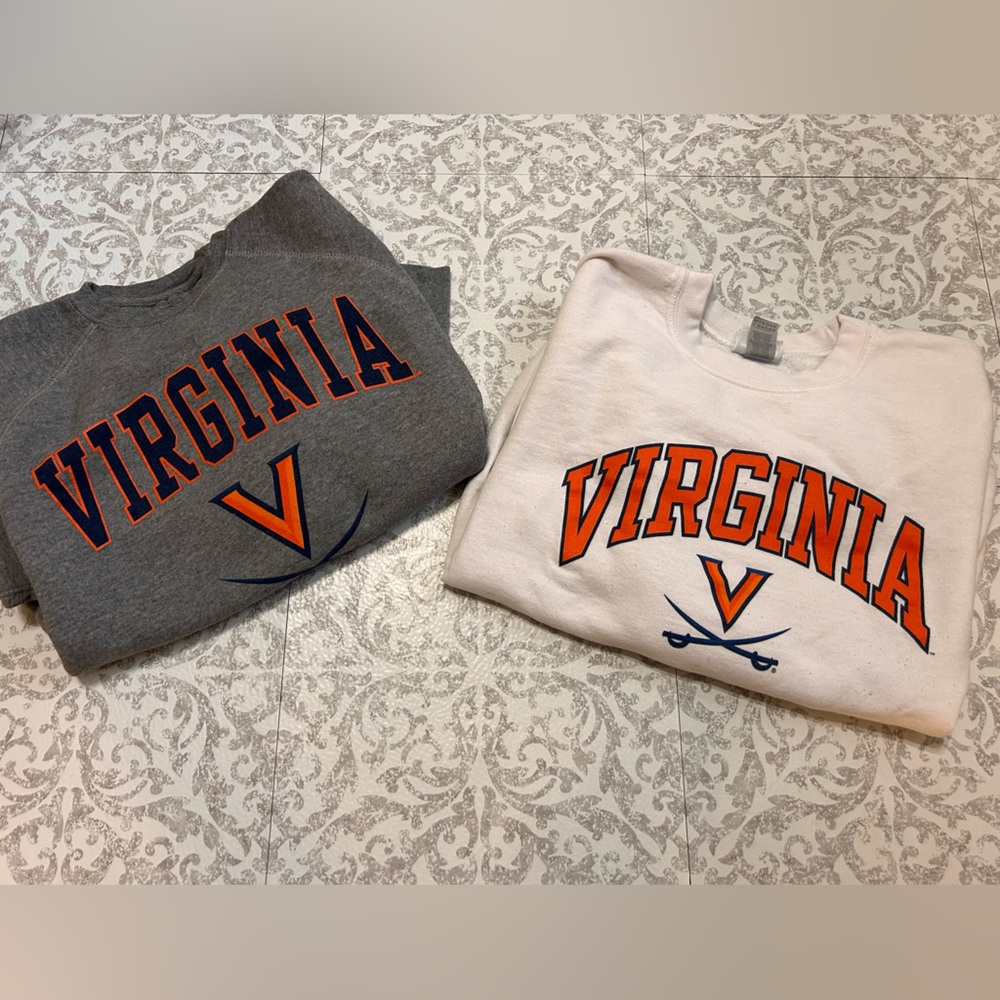 Lot of 2 UVA Virginia sweatshirt